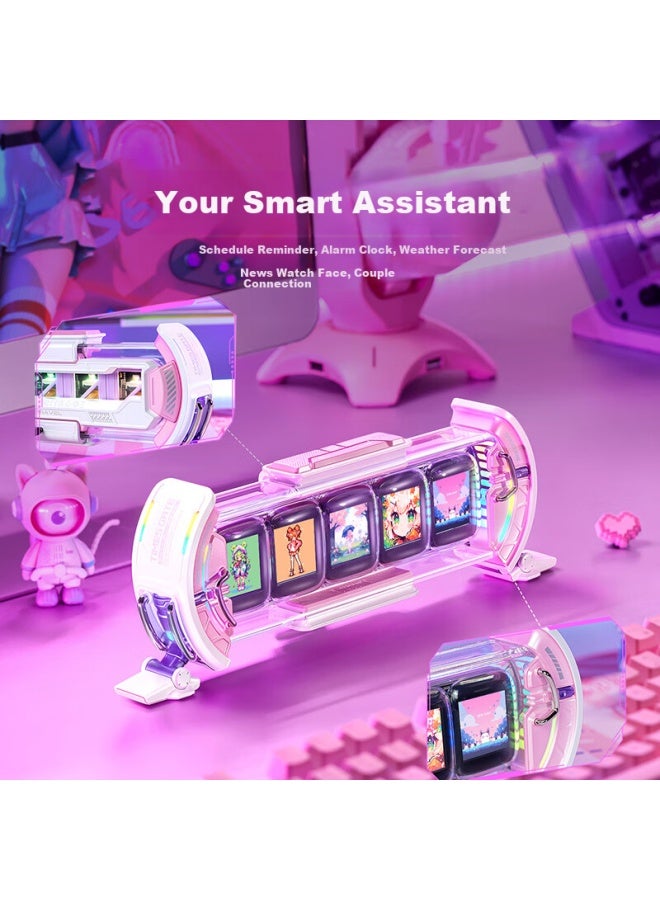 Divoom Pixel Art Timebox Evo Led Gaming Desk Decor Tech Atmosphere Light Diy Screen Emulation Neon Tube Electronic Clock Creative Gift - Image 4