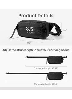 Tomtoc Aviator-T33 3.5L Sling Bag with RFID Blocking, Crossbody Bag Chest Shoulder Pack for Men and Women, Water-resistant Lightweight Carry Casual Bag for Travel, Daily Use  - Image 2