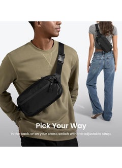 Tomtoc Aviator-T33 3.5L Sling Bag with RFID Blocking, Crossbody Bag Chest Shoulder Pack for Men and Women, Water-resistant Lightweight Carry Casual Bag for Travel, Daily Use  - Image 5
