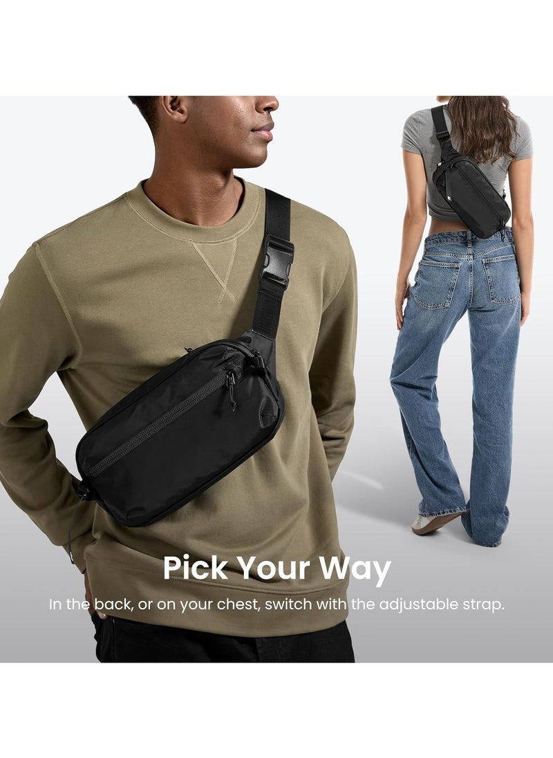 Tomtoc Aviator-T33 3.5L Sling Bag with RFID Blocking, Crossbody Bag Chest Shoulder Pack for Men and Women, Water-resistant Lightweight Carry Casual Bag for Travel, Daily Use  - Image 5