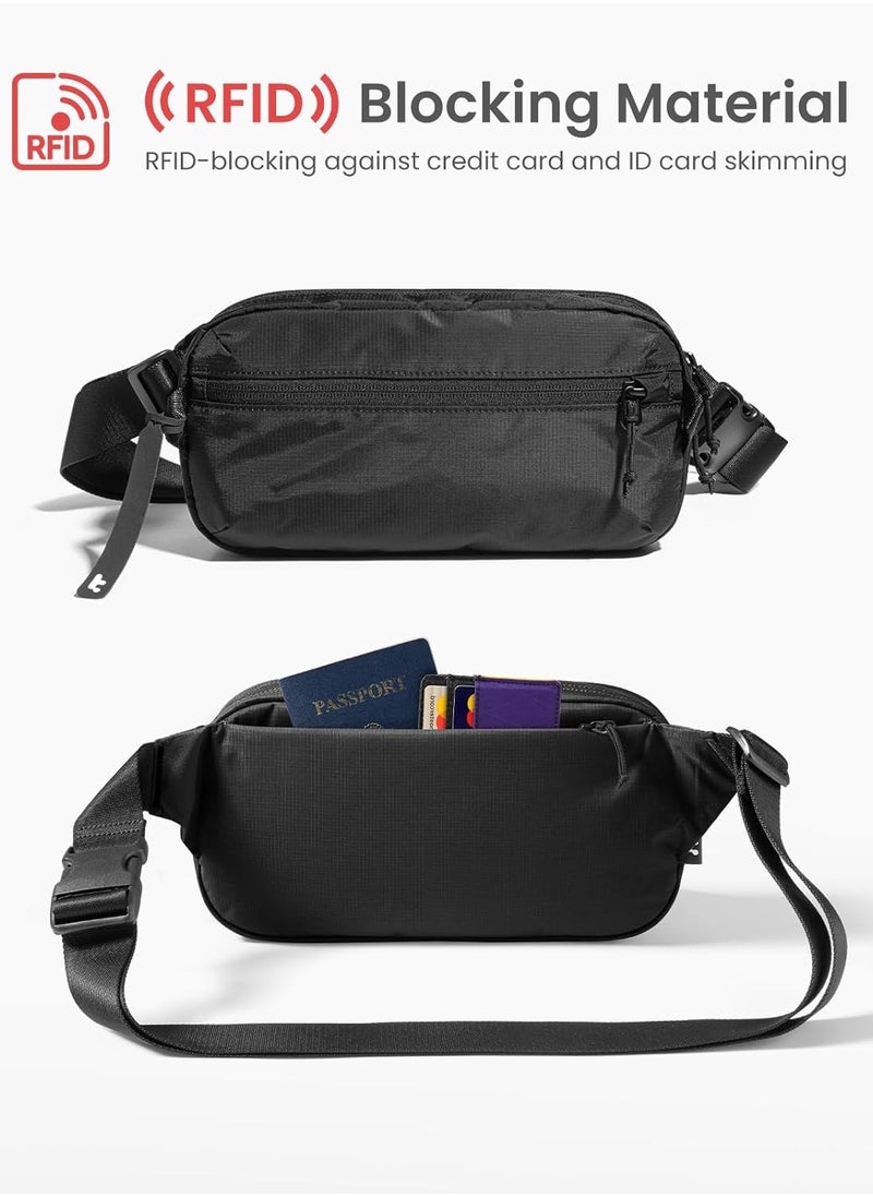 Tomtoc - Aviator-T33 3.5L Sling Bag with RFID Blocking, Crossbody Bag Chest Shoulder Pack for Men and Women, Water-resistant Lightweight Carry Casual Bag for Travel, Daily Use - Image 1