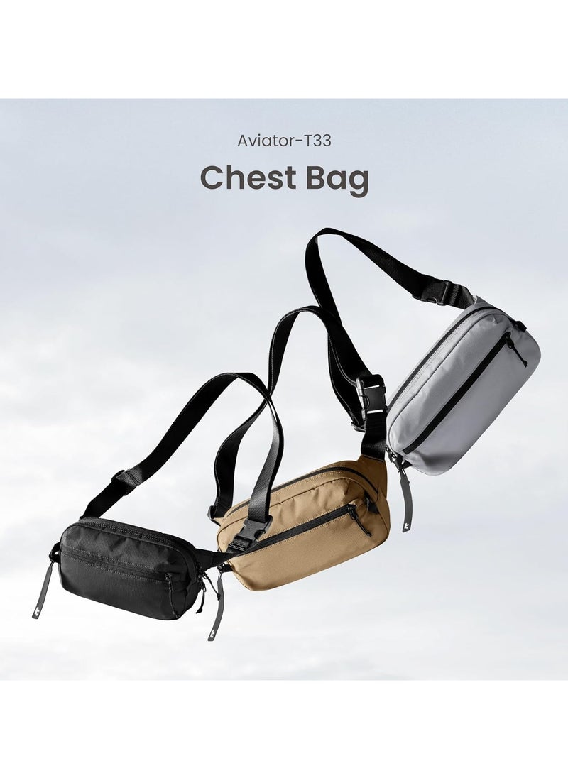 Tomtoc - Aviator-T33 3.5L Sling Bag with RFID Blocking, Crossbody Bag Chest Shoulder Pack for Men and Women, Water-resistant Lightweight Carry Casual Bag for Travel, Daily Use - Image 1