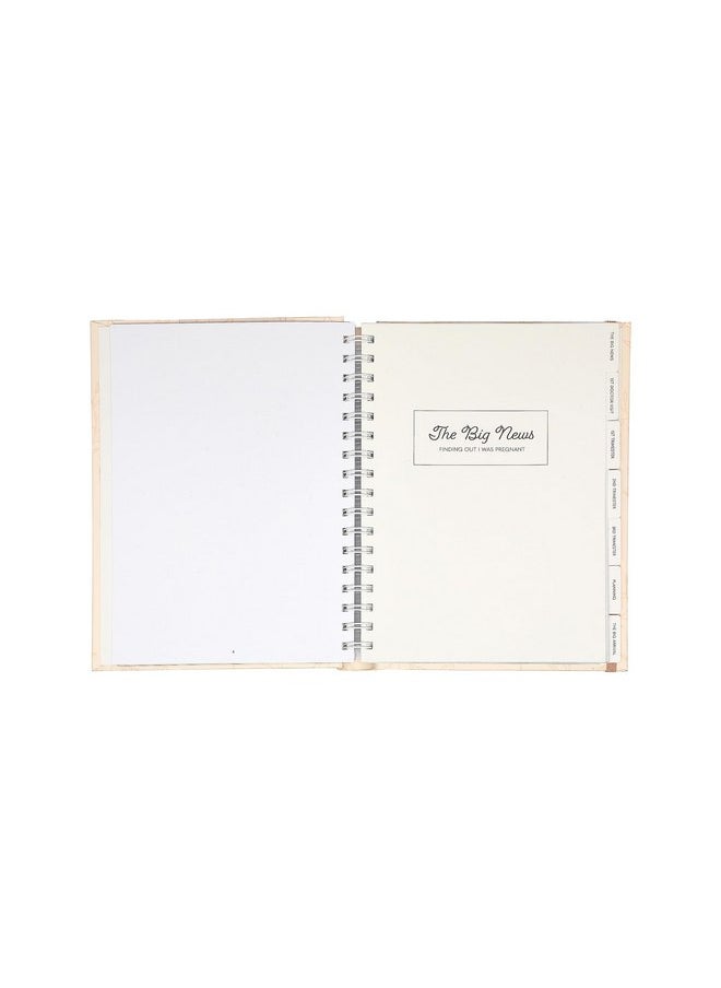 pearhead - Pearhead Little Bundle of Joy Pregnancy Journal, Keepsake Pregnancy Memory Book with Sonogram Photo, First Through Third Trimester Pregnancy Milestone Tracker, Blush Leaf - Image 1
