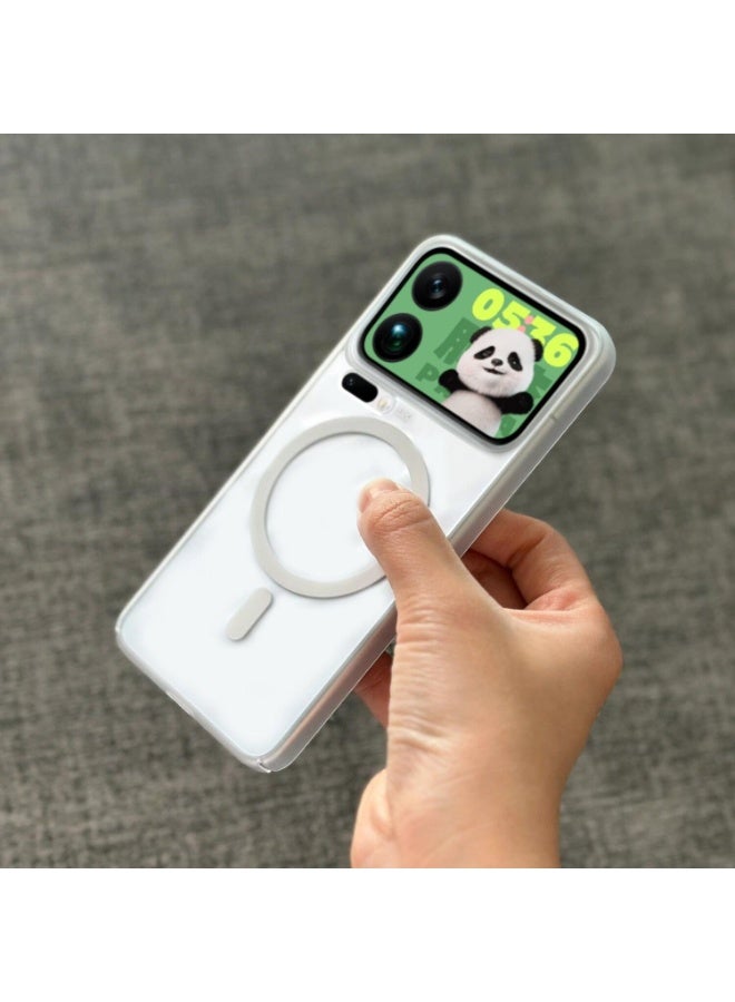Case for Xiaomi 17 Pro Max，Transparent, Frosted texture, Supports magnetic charging, Anti fingerprint, Lens protection, PC material hard shell,Xiaomi 17 Pro Max back cover - Image 2