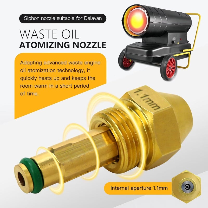 Delavan Siphon Nozzle 30609 11 1 0 GPH 1 1mm For Waste Oil Heater And Heavy Oil Burner - Image 4