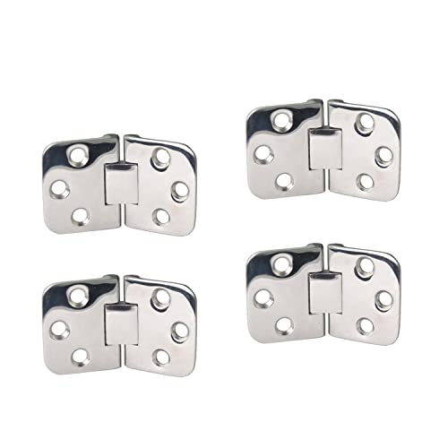 NRC&XRC Marine 316 Stainless Steel Boat Hinge SelfSupporting Folding Table Hinges Home Flap Tables Furniture Hardware Folding Table Hardware 4pcs - Image 1