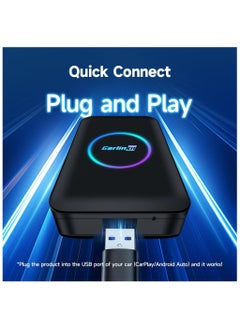 كار لينكيت كارلين نت محول تي بوكس لايت من ايبوكس-لايت، يدعم نظام اندرويد RAM4G+ROM32G/كاربلاي لاسلكي/اندرويد اوتو لاسلكي للسيارات مع كاربلاي سلكي/اندرويد  - Image 3