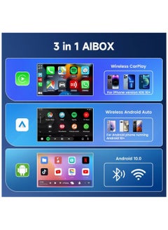 كار لينكيت كارلين نت محول تي بوكس لايت من ايبوكس-لايت، يدعم نظام اندرويد RAM4G+ROM32G/كاربلاي لاسلكي/اندرويد اوتو لاسلكي للسيارات مع كاربلاي سلكي/اندرويد  - Image 4