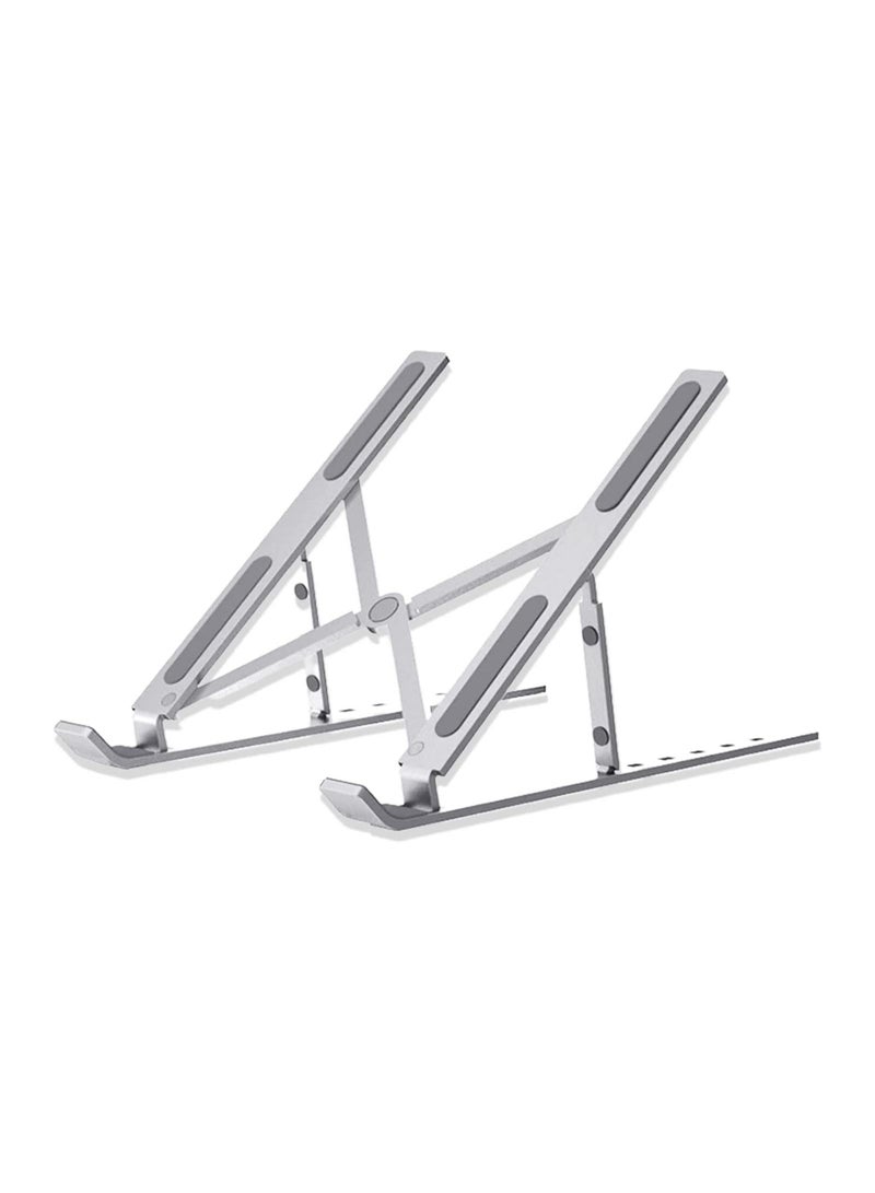 Laptop Stand, Adjustable Aluminum Laptop Tablet Stand, Laptop holder, Foldable Laptop Riser - Image 1