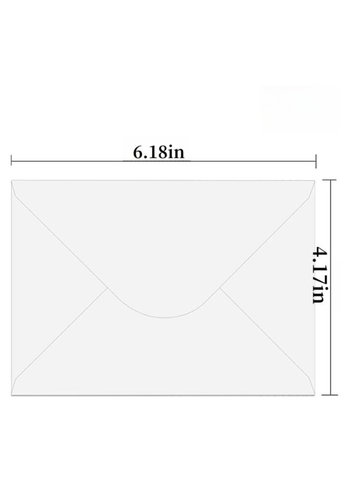 Generic 50 Pack 4x6 Envelopes for Invitations, White A6 Envelopes, Postcard Envelopes, Photo Envelopes, Used for Graduation, Wedding, Baby Shower--(6.18 x 4.17 Inches) (white)  - Image 2