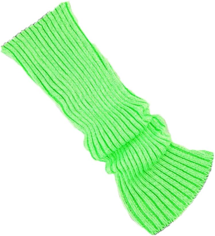 Chung Women Juniors Knitted Leg Warmers 16" Neon Party Dance Sports Fitness Halloween Accessory Pack of 1/2/3 - Image 1