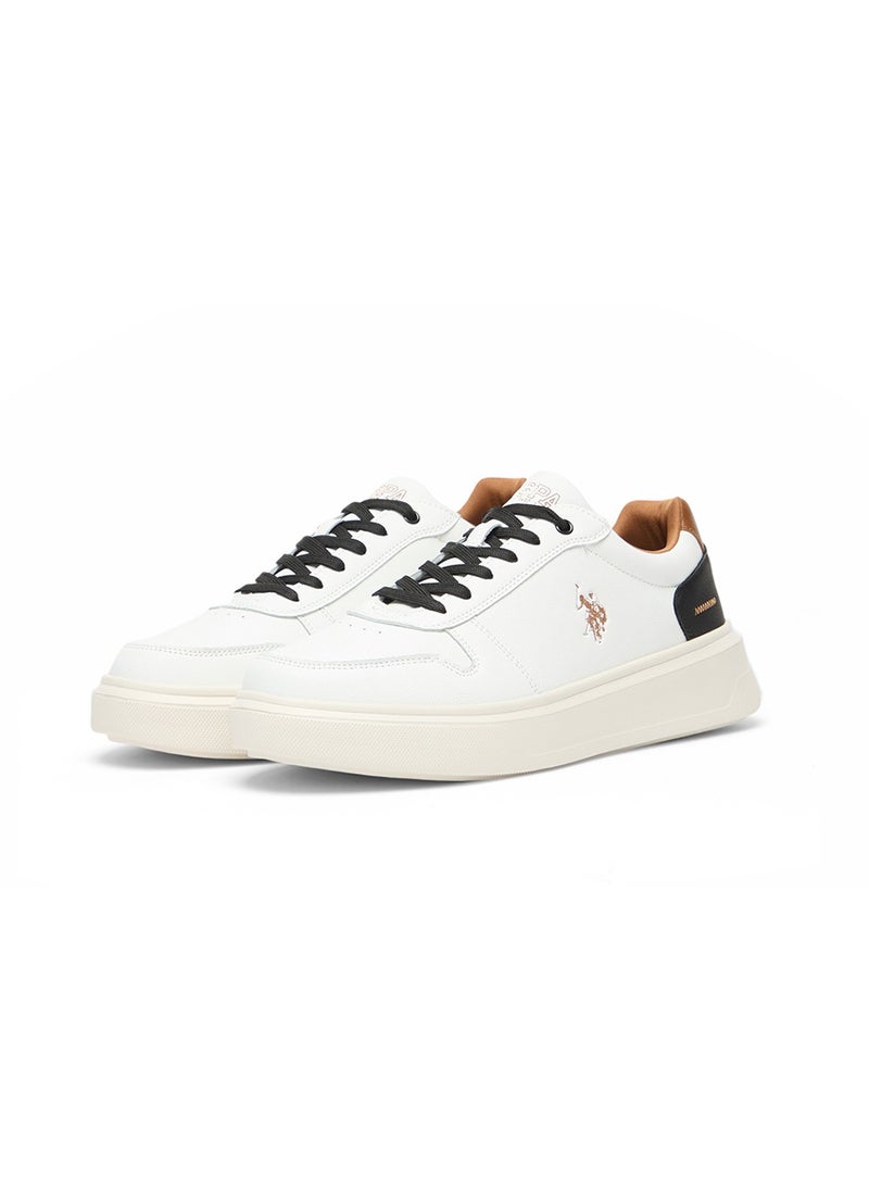 U.S. Polo Assn. Men's Off-White Low-Top Casual Sneakers – Classic Design with Durable Sole for Everyday Comfort  - Image 3