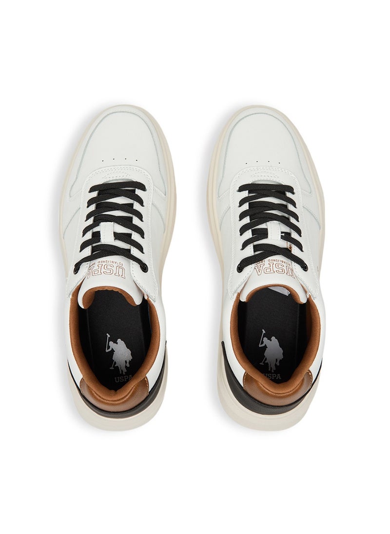 U.S. Polo Assn. Men's Off-White Low-Top Casual Sneakers – Classic Design with Durable Sole for Everyday Comfort  - Image 5