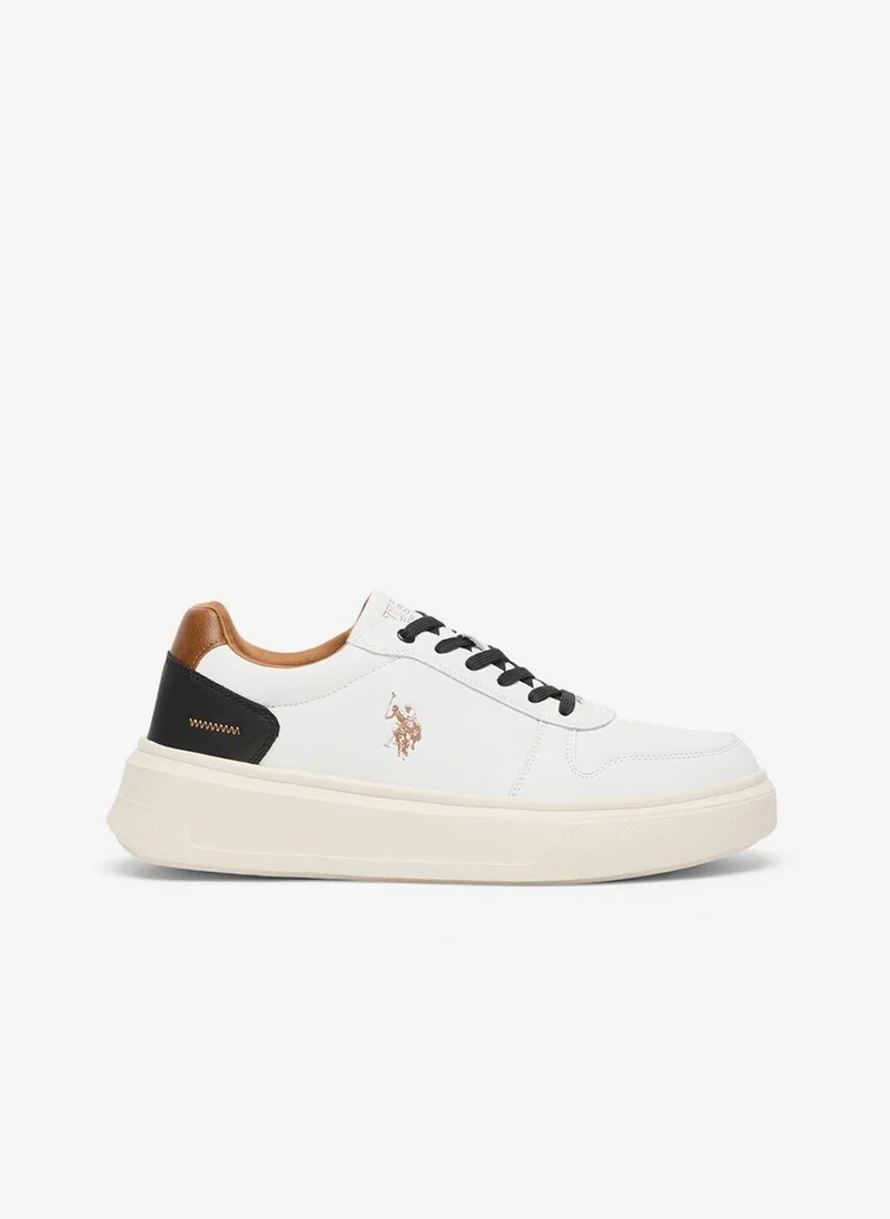 Men's Off-White Low-Top Casual Sneakers Shoes - Classic Design with Durable Sole for Everyday Comfort