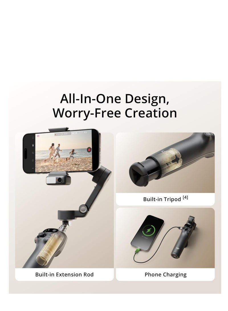 FIPKA Osmo Mobile 7P Gimbal Stabilizer For Iphone,Android,Native Tracking,Lighting,3-Axis Phone Gimbal - Image 5