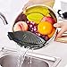 AUOON Pasta Strainer,Spaghetti Strainer with Clip On Silicone Colander Made by FDA Approved,Fits Most Pots and Bowls - Image 2