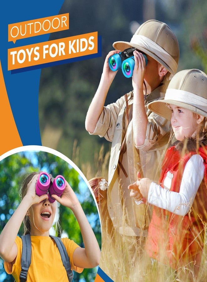LET'S GO! Toys for Boys Ages 3-8: Kids Binoculars with Bird Watching Manual for 4 5 6 7 8 Year Old Boys Girls Outdoor Toy for Kid Ages 4-6 Camping Telescope Toddler Birthday Gift - Image 3
