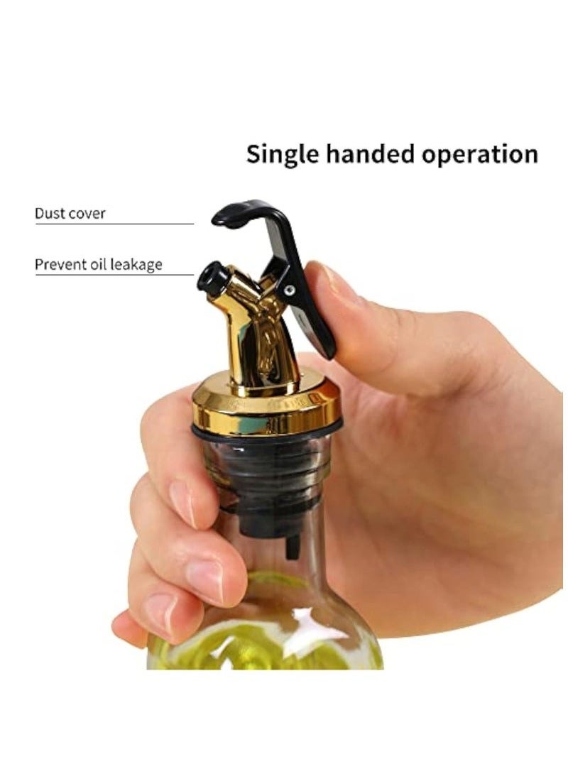 Arabest Multi-functional Glass Mixing Jar, Portable, Includes 2 Oil & Vinegar Jars, 2 Solid Mixing Jars and 1 Mixing Countertop Mixing Rack, Rotating Mixing Rack Organizer, Perfect for Cooking (Black)  - Image 5