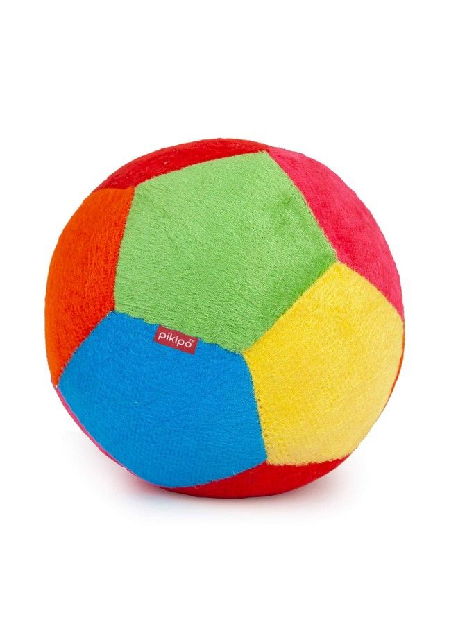 Pikipo Multicolor Stuffed Soft Ball With Rattle Sound (Medium 15Cm) - Image 2