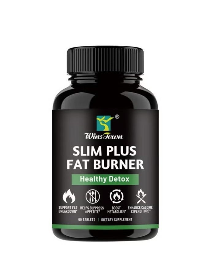 Winstown Slim Plus Fat Burner Healthy Detox Burning Fat Slimming Tablets-60 Tablets - Image 1