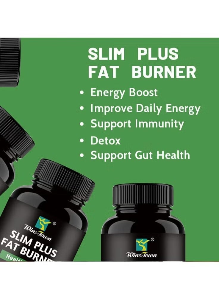 Winstown Slim Plus Fat Burner Healthy Detox Burning Fat Slimming Tablets-60 Tablets - Image 5