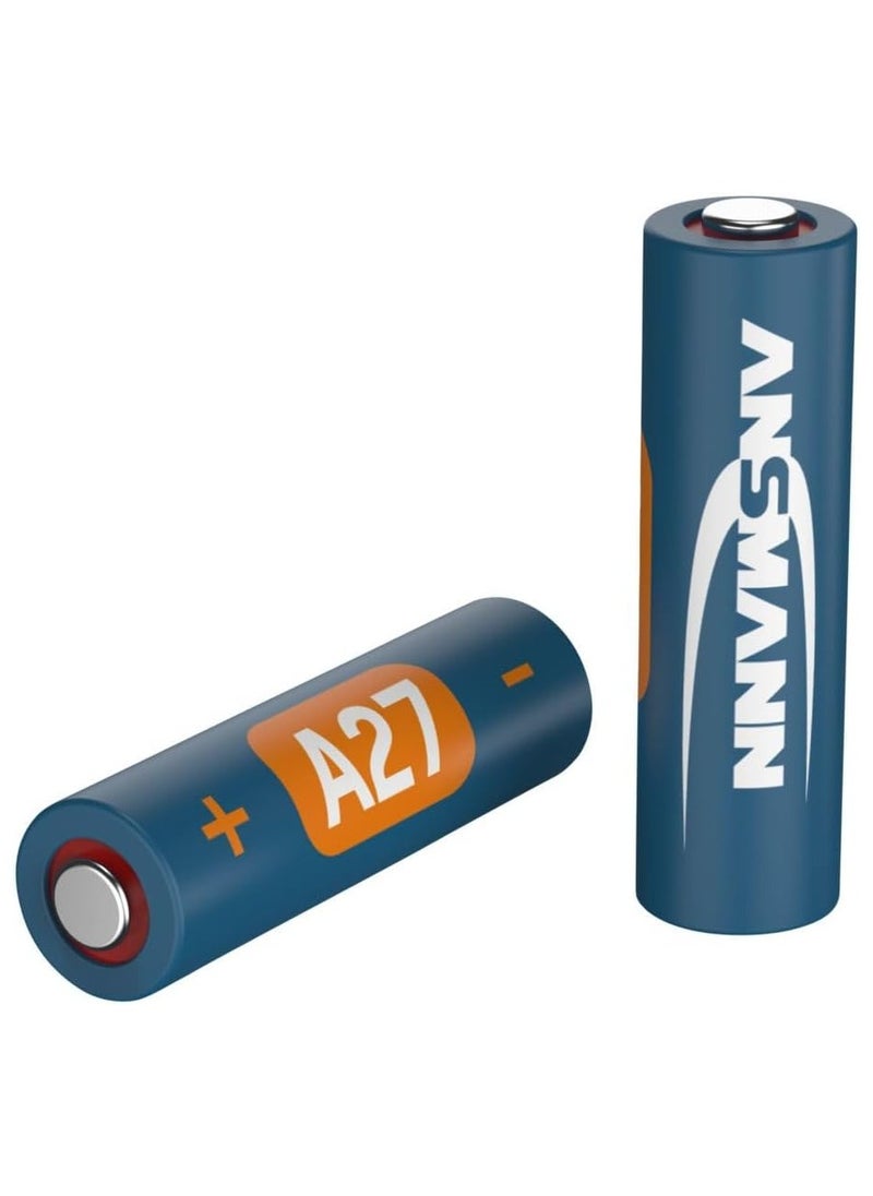 ANSMANN A27/LR27 12V Alkaline Battery Alarm Remote Watches Calculators Long Last Blister Pack  - Image 2