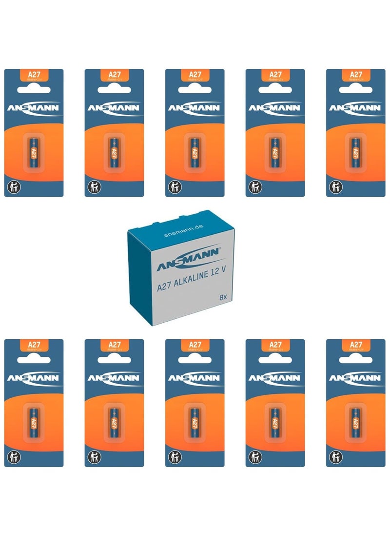 ANSMANN A27/LR27 12V Alkaline Battery Alarm Remote Watches Calculators Long Last Blister Pack  - Image 3