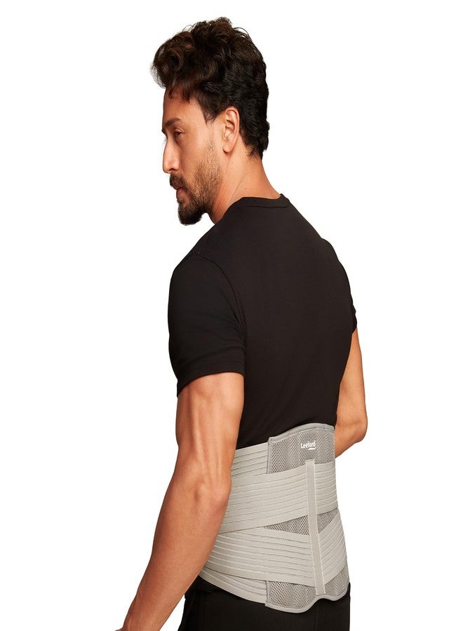Leeford Contoured Lumbo Sacral Support Belt for Lower Back Pain Relief | Adjustable Belt for Men & Women | Comfortable Lumbar Brace and Back Straightening Support Size- L - Image 1