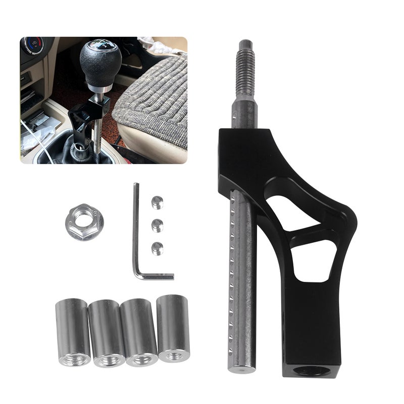 Adjustable Gear Shift Knob Extender Height Lever Extension Car Gear Shifter Extender Kit with 4 Adapters - Image 2