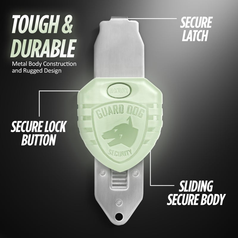 Guard Dog Security Blocklock Portable Door Lock, Hotel Door Locks for Travelers Security, Tough & Durable, Apartment Door Security, Home Security - Image 4