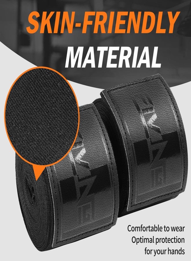 FIVING Premium Handwraps 180 inches Elastic Hand Wraps with Thumb Loop for Boxing, MMA, Muay Thai and Other Martial Arts 4m for Men & Women (Black, 4.5m) - Image 4