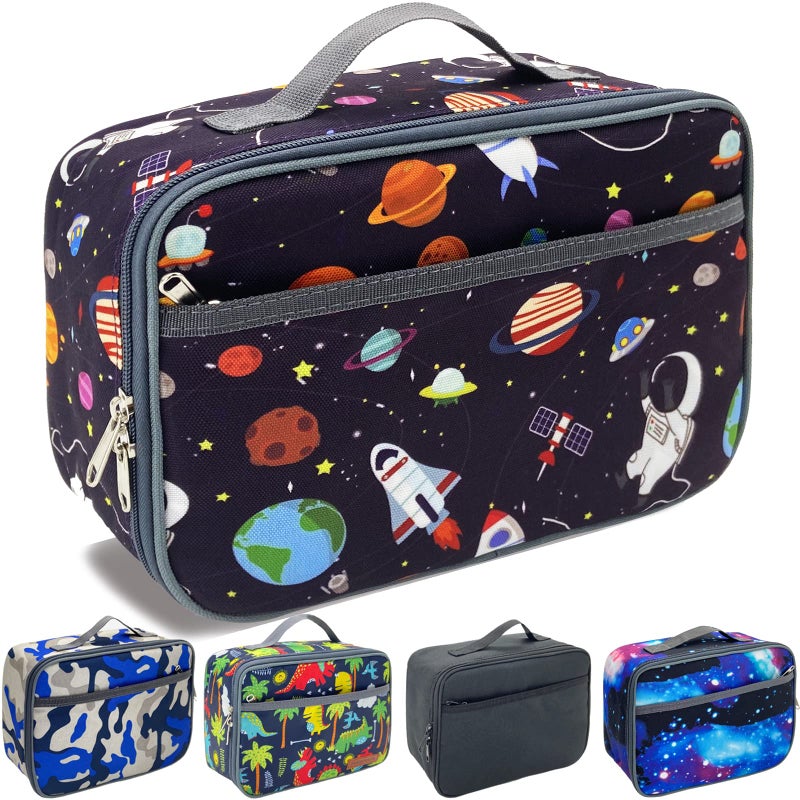 Kulle Lunch Box KidsKids Lunch Bag BoysWashable and Reusable Toddler Lunch Box for DaycareLunchbox for SchoolOutdoorAstronaut