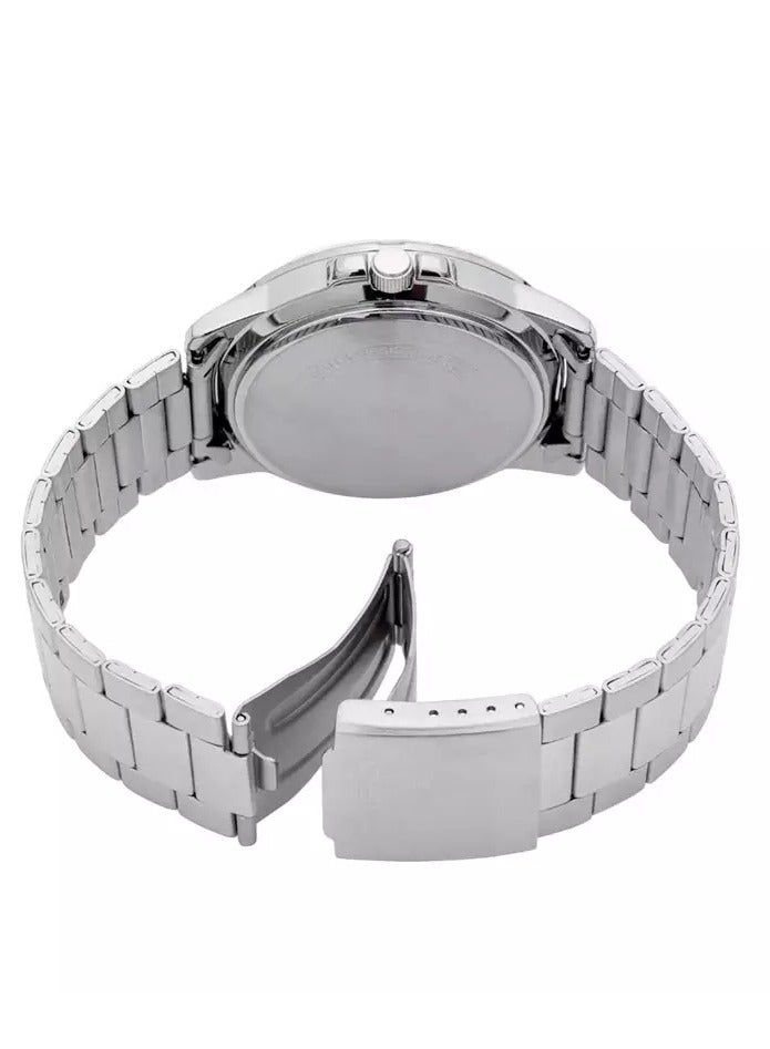 كاسيو ساعة كاسيو للرجال بمينا صفراء سوار فضي - Image 2