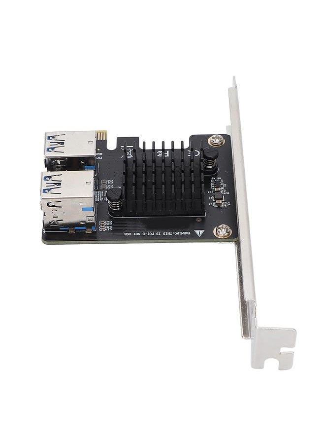 Thoraya - PH48 PCI-E expansion card desktop PCI-E 1X to 4-port PCIE ASM1184E Bitcoin mining equipment full height expansion card - Image 1