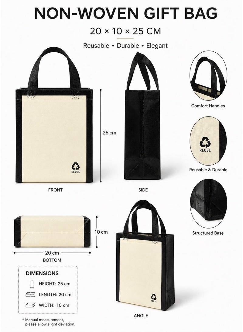 Gift bags,12 Pieces, 20x10x25 cm, Reusable Gift Packaging Bags - Image 2