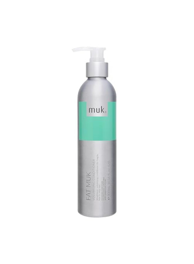 MUK. MUK Fat Volumising Conditioner for Fragile Fine Limp Hair Thickening and Volume Conditioner with Weightless Moisture for Fuller Stronger Hair with Enhanced Volume and Shine 300ml - Image 1