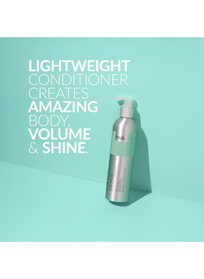 MUK. MUK Fat Volumising Conditioner for Fragile Fine Limp Hair Thickening and Volume Conditioner with Weightless Moisture for Fuller Stronger Hair with Enhanced Volume and Shine 300ml - Image 4