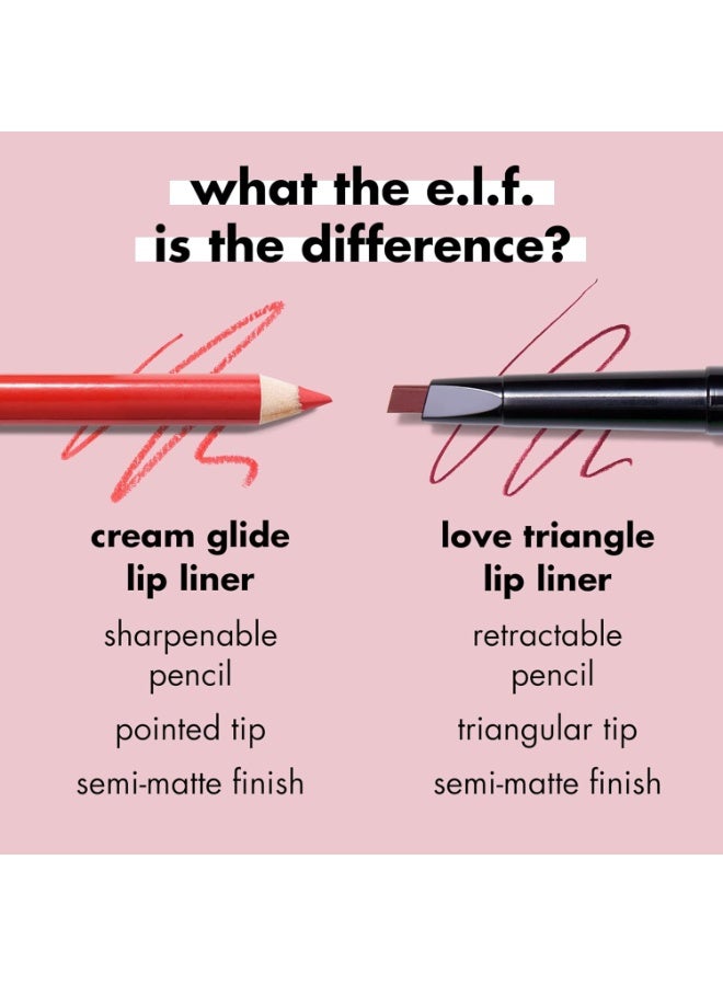 إلف قلم تحديد الشفاه كريم غلايد عالي التصبغ لتشكيل ونحت الشفاه لمسة نهائية شبه مطفية نباتي خالٍ من القسوة الحقيقة أم العري - Image 5