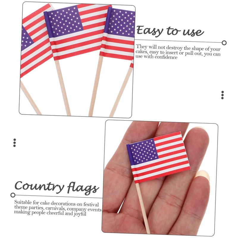 Multicolor National Flag Toothpicks 300pcs Cocktail Food Picks For Party Decorations - Image 5