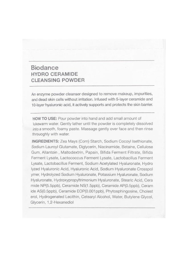 BIODANCE بايو دانس، مسحوق تنظيف هيدرو سيراميد، 30 عبوة، 0.03 أونصة (1 جرام) لكل منها - Image 2
