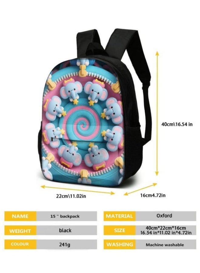 Bright Li Fire Unlock the new fashion of childish fun! Three-piece set of bags, cartoon elements for children and teenagers (students, children, friends' outings, mountain climbing, schooling, etc. can be used) - 73  - Image 5
