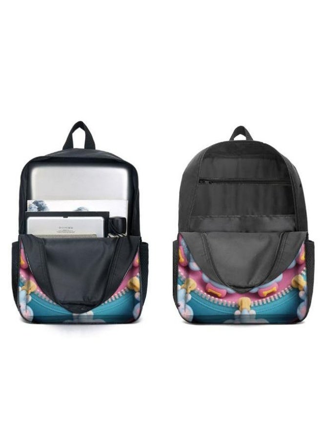 Bright Li Fire Unlock the new fashion of childish fun! Three-piece set of bags, cartoon elements for children and teenagers (students, children, friends' outings, mountain climbing, schooling, etc. can be used) - 73  - Image 4