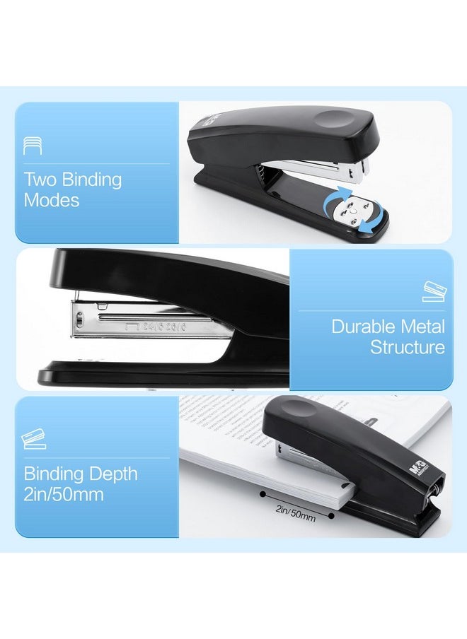 Desktop Stapler Basic Stapler With 25 Sheet Capacity, Two Binding Modes, Portable Stapler With 1000 Staples And Remover, Durable Staplers For Office School Home (Black) - pzsku/Z8A786621F0F210467739Z/45/_/1731926427/b747fb1f-d7d1-4a51-8390-e1706d574427