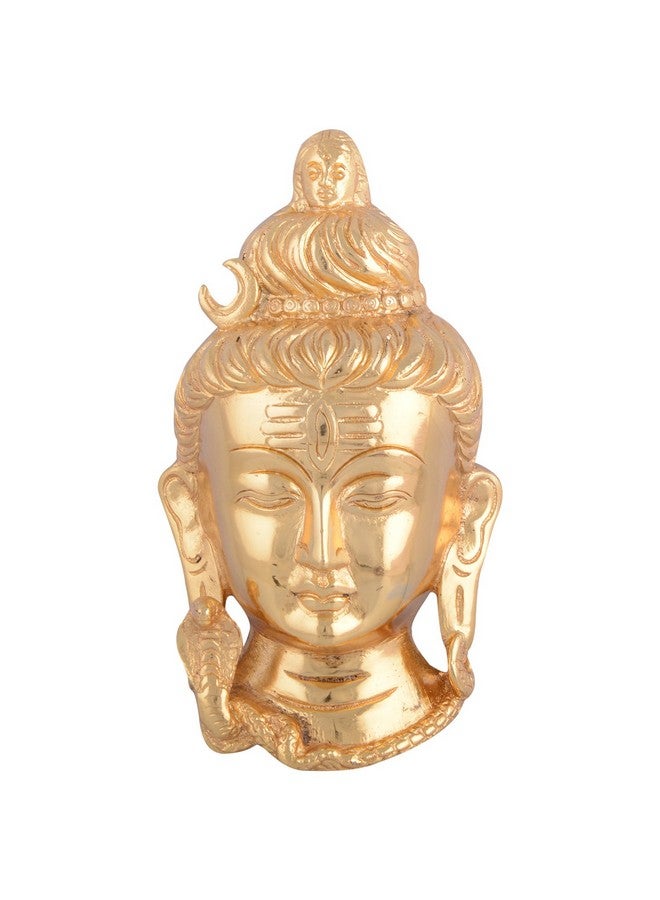 ACE Ace Shivji Brass Main or Pooja Door Decoration Item (Size: 6.5 in x 3.5 in; Color: Gold)  - Image 1