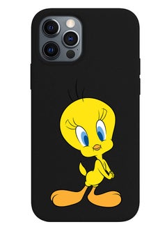 Protective Slim Fit Case Liquid Silicone Cover with Full Body Protection Anti-Scratch Shockproof Case For iPhone 12 Pro Black  - FORZA046 Sweet Summer Time