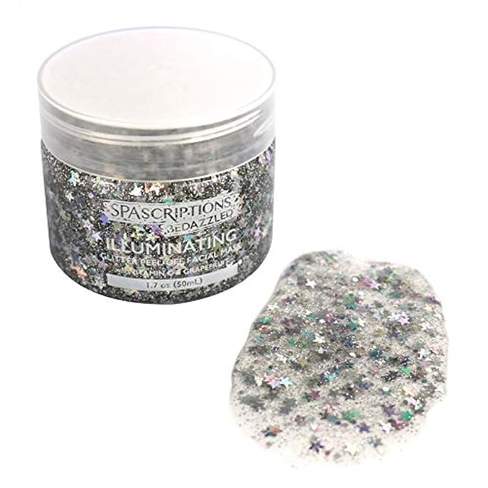 SpaScriptions BeDazzled- Firming & Pore Refining Glitter Peel-Off Masks - Image 5