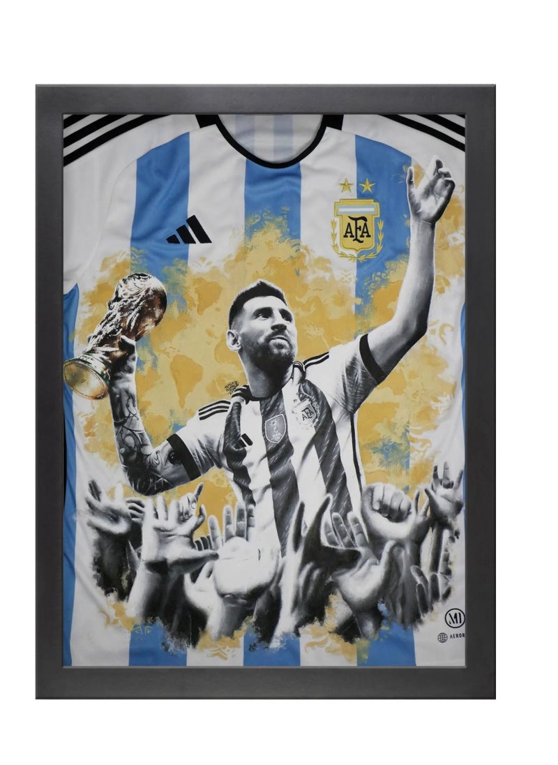 Boomah Accessories - Lionel Messi Argentina Art Poster with Frame 30x40cm - Image 1