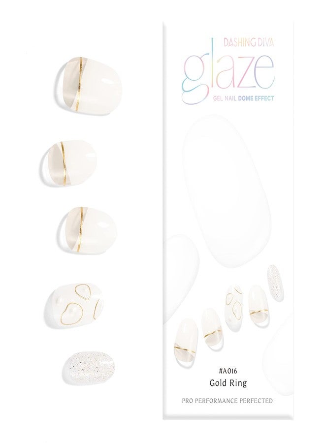 داشينج ديفا طلاء أظافر جل داشينج ديفا جليز | ملصقات أظافر جل | أظافر صناعية | نوع مقوى | أظافر اصطناعية | سهلة الاستخدام (حلقة ذهبية) - Image 2