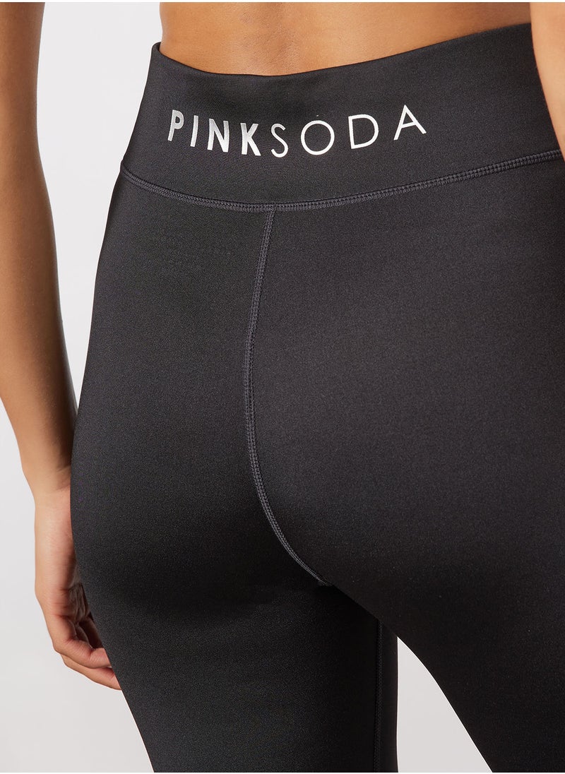 Pink Soda - Alley Logo Tights - Image 1