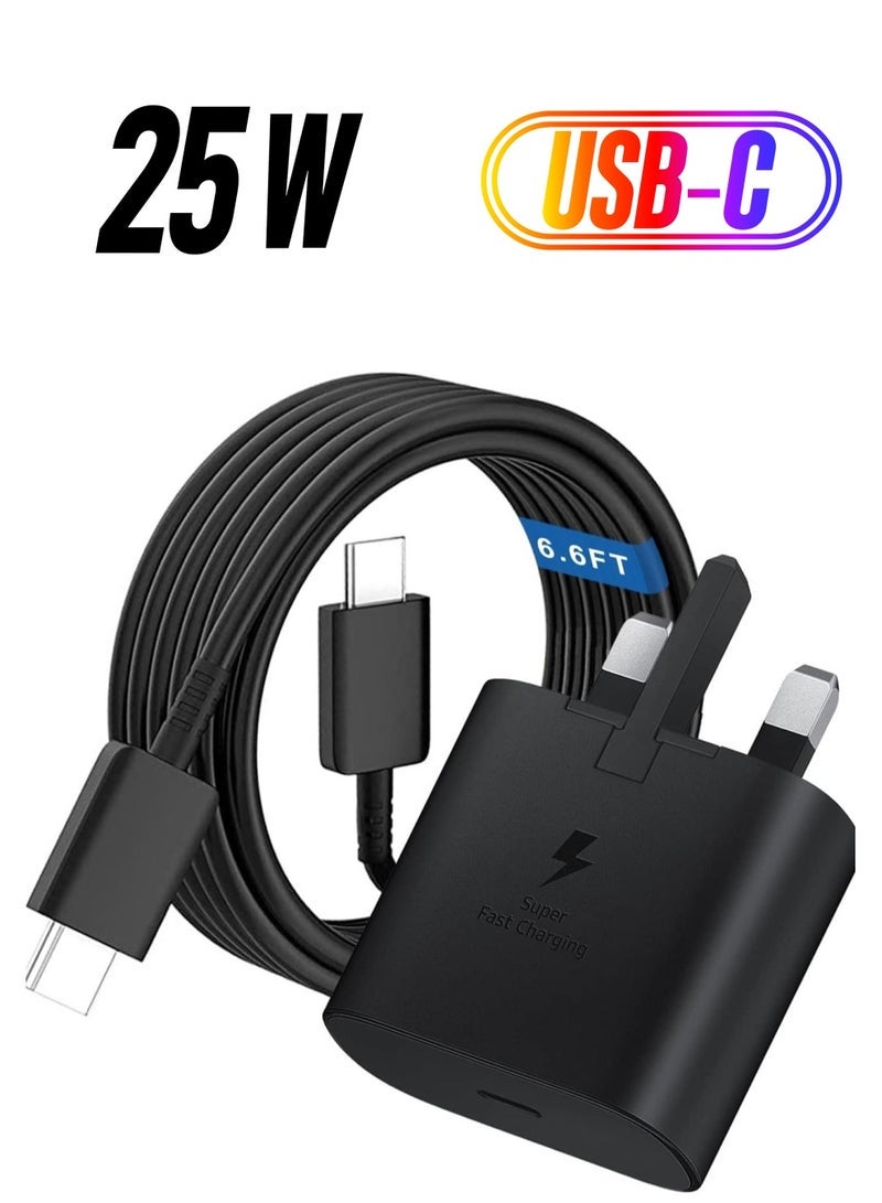 Gravity 25W USB C Fast Charger for Samsung, USB C Charger Plug Wall Charger with 1M USB C Cable for Samsung Galaxy S23 Ultra/S23+/S23/S22 Ultra/S22+/S22/S21 Ultra/S21+/S21/S20 - Image 1